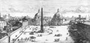 view of the piazza del popolo